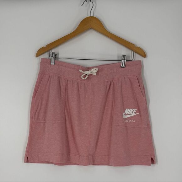 Nike Gym Vintage Mini Skirt in Heathered Pink | XL - Picture 2 of 5